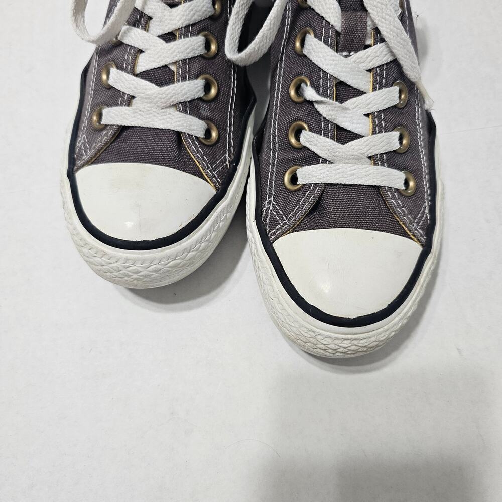 CONVERSE All Star Chuck Taylor Double Tongue Low Top Sneakers Gray Pink Size 7 - Picture 4 of 7